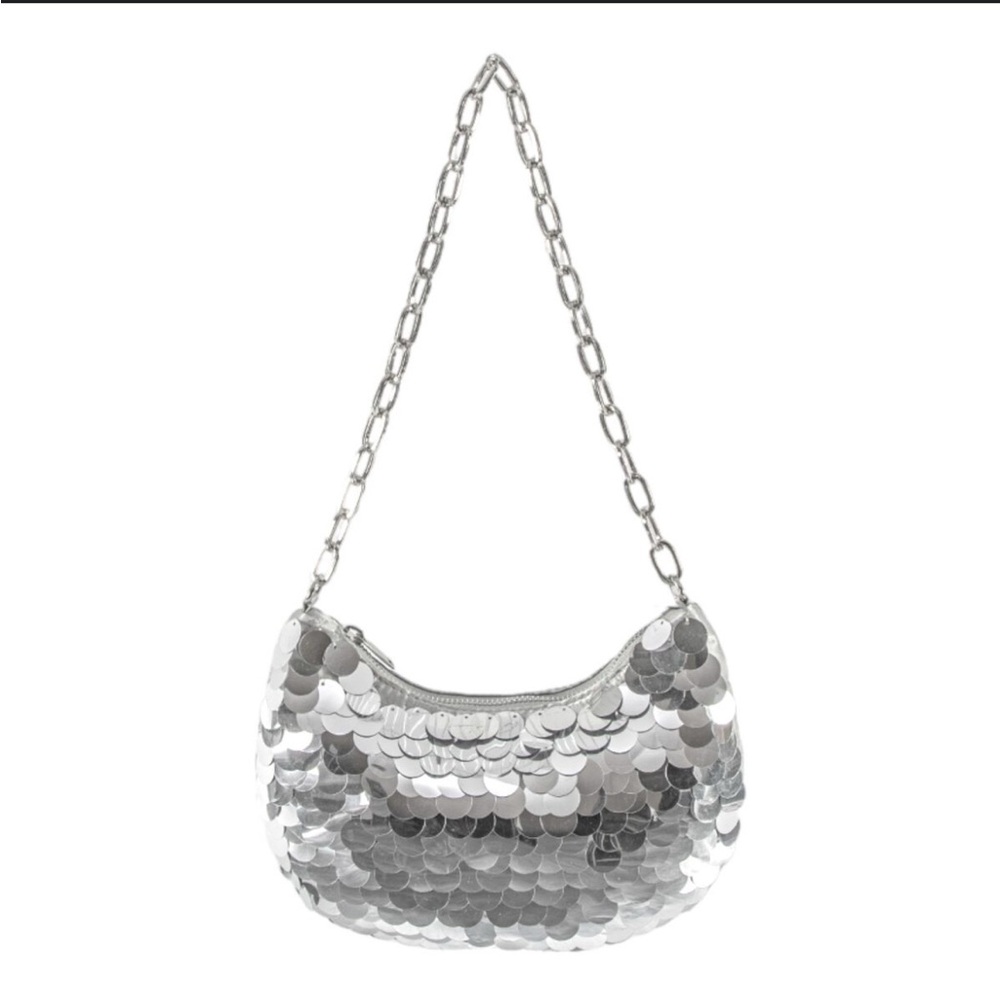 Silver Chain Shoulder Bag